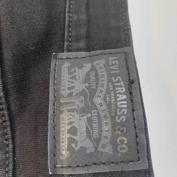 Levis Black Stretch Denim Jeans - Picture 5 of 6